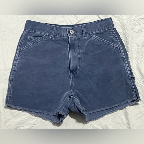 American Eagle Outfitters Pants - American Eagle Women’s Blue Highest Rise 90s Boyfriend Short Shorts Size 0